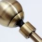 13/16mm Ball Antique Brass Curtain Pole