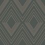 Alea Charcoal & Rose Gold Wallpaper