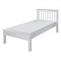 Siene White Wooden Bed Frame