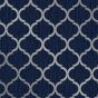 Crystal Trellis Blue & Silver Wallpaper