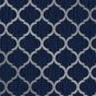 Crystal Trellis Blue & Silver Wallpaper