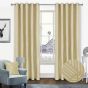 Inca Ochre Ready Made Eyelet Curtains