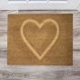 Heart Pressed Coir Door Mat