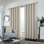 Belgravia Natural Blackout Ready Made Eyelet Curtains