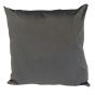 Plain Velvet Grey Filled Cushion