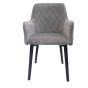 Vermont Velvet Grey Occasional Chair