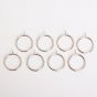 16/19mm Ball Stainless Steel Curtain Rings 8 Pack