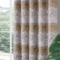 Heritage Ochre Ready Made Eyelet Curtains