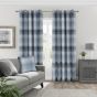 Aviemore Blue Ready Made Eyelet Curtains
