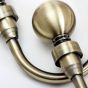 16/19mm Ball Eyelet Antique Brass Hold Back Pair