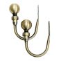 16/19mm Ball Eyelet Antique Brass Hold Back Pair