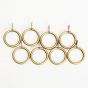 16/19mm Ball Antique Brass Curtain Ring 8 Pack