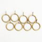 16/19mm Ball Antique Brass Curtain Ring 8 Pack