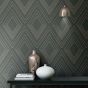 Alea Charcoal & Rose Gold Wallpaper