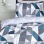 Xavier Grey & Navy Cotton Rich Duvet Set