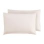 Percale Ivory King Size Pillow Case Pair