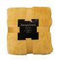 Soft Touch Micro-flannel Ochre Throw