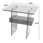 Milan Concrete Effect End Table