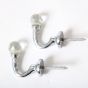 Crystal Chrome Hook Pair 