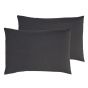 Percale Charcoal Pillowcase Pair