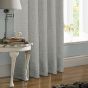 Belgravia Silver Blackout Ready Made Eyelet Curtains