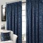 Neptune Lined Navy Pencil Pleat Curtains