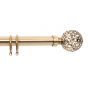 25/28mm Cairo Antique Brass Extendable Curtain Pole