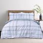 Waffle Check Green Cotton Duvet Set