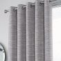 Treviso Silver Ready Made Eyelet Curtains