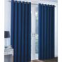 Riga 90" x 90" Navy Ready Made Eyelet Curtains