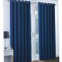 Riga 90" x 90" Navy Ready Made Eyelet Curtains