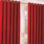 Riga 90" x 90" Red Ready Made Eyelet Curtains