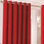 Riga 90" x 90" Red Ready Made Eyelet Curtains