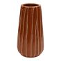 Ridged Terracotta Vase
