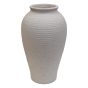 Rippled Cream Vase