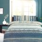 Rowsley Teal Cotton Mix Duvet Cover Set