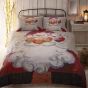 Santa Red Christmas Cotton Mix Duvet Set