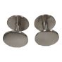 Satin Steel Circle Hook Pair 