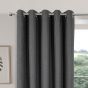  Serene Charcoal Blackout Ready Made Eyelet Curtains