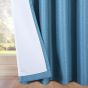 Serene Blue Blackout Ready Made Eyelet Curtains