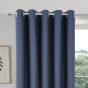 Serene Navy Ready Made Eyelet Curtains