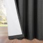  Serene Charcoal Blackout Ready Made Eyelet Curtains