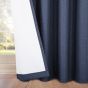 Serene Navy Ready Made Eyelet Curtains