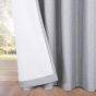 Serene Silver Blackout Ready Made Eyelet Curtains