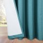 Serene Teal Blackout Ready Made Eyelet Curtains