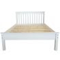 Siene White Wooden Bed Frame