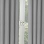 Zurich Silver 90x90 Ready Made Blackout Eyelet Curtains