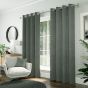 Cannes Silver Ready Made Eyelet Curtains