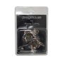 Rose Satin Silver Hook Pair