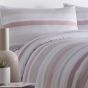 Simply Stripes Pink Cotton Mix Duvet Cover Set